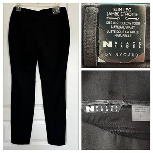 NWT 2 Slim Leg Low Rise Black Pants